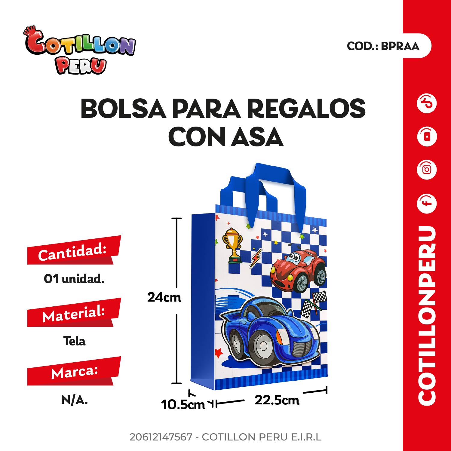 Bolsa Para Regalos x 1 Und