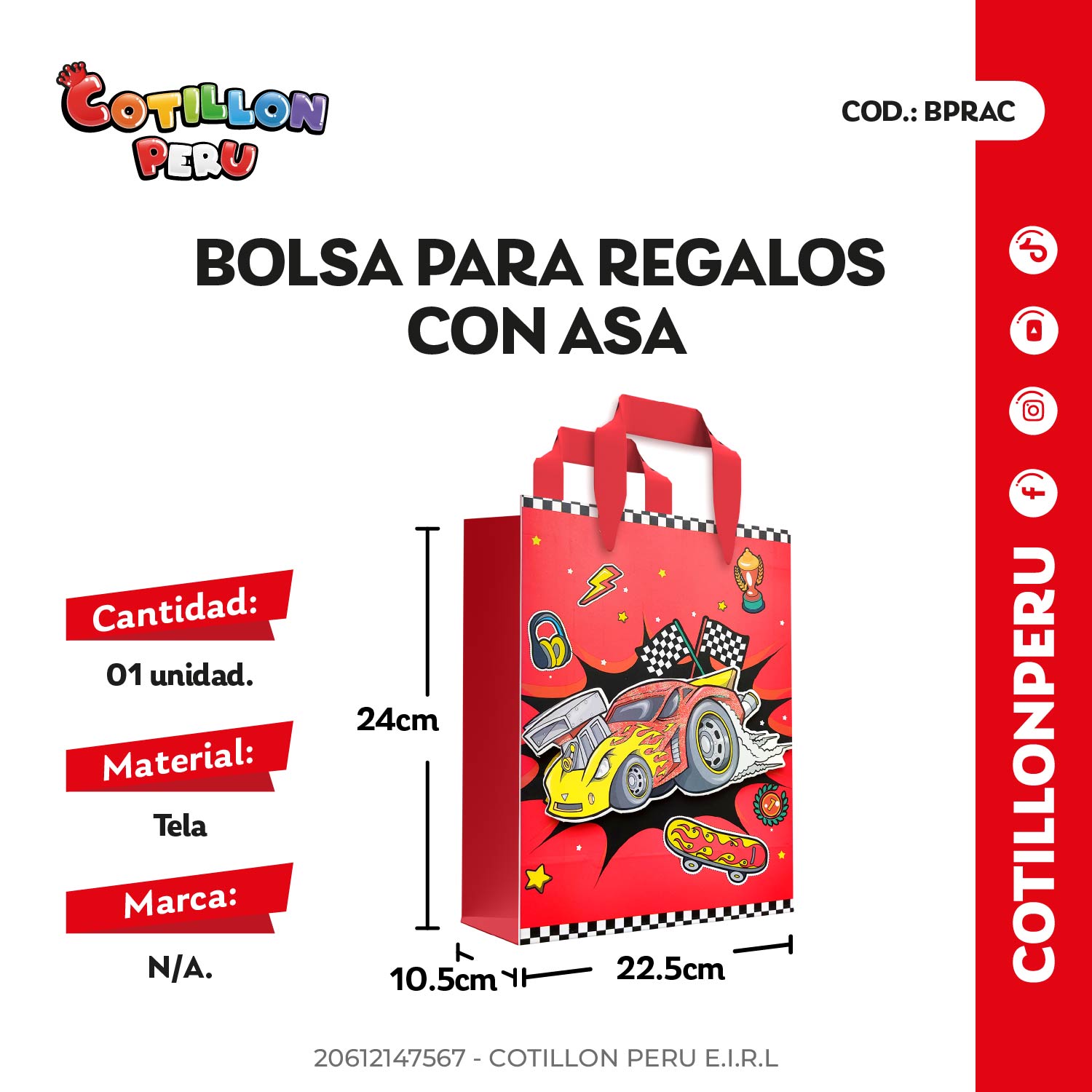 Bolsa Para Regalos x 1 Und