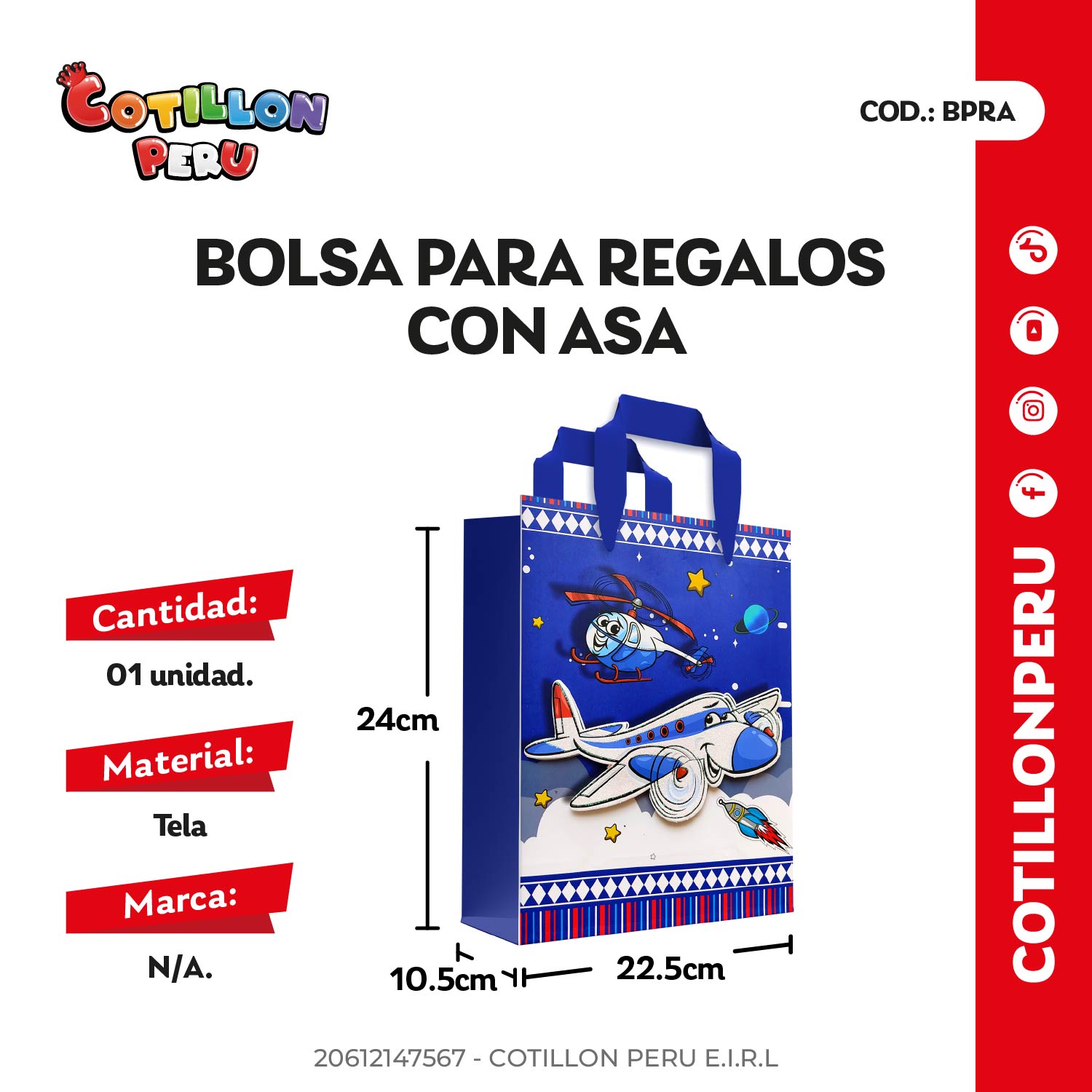 Bolsa Para Regalos x 1 Und