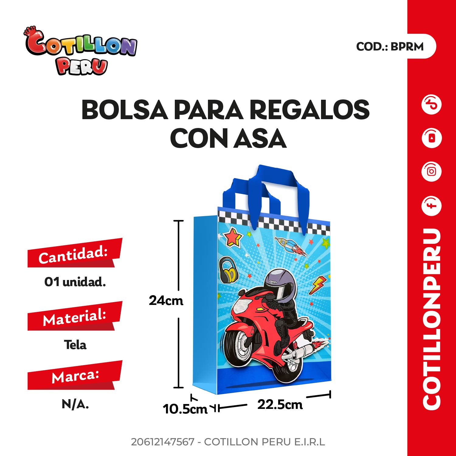 Bolsa Para Regalos x 1 Und