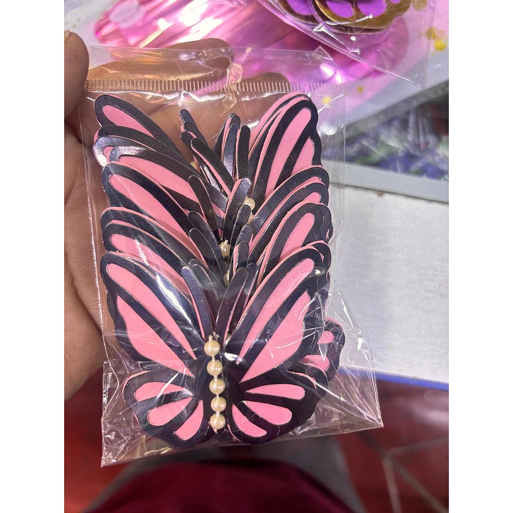 Mariposa Mediana Doble x 10 Unds
