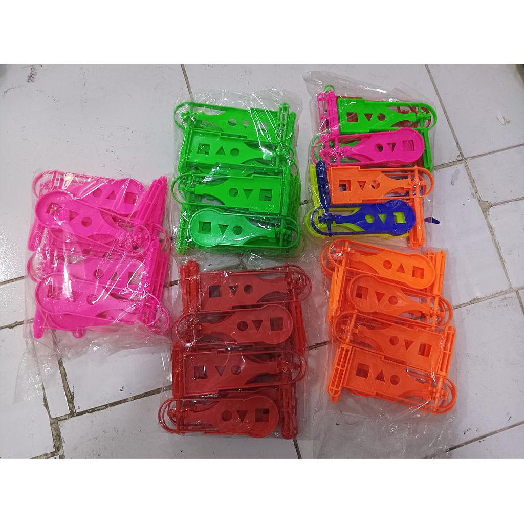 Matraca Grande Unicolor x 12 Und 
