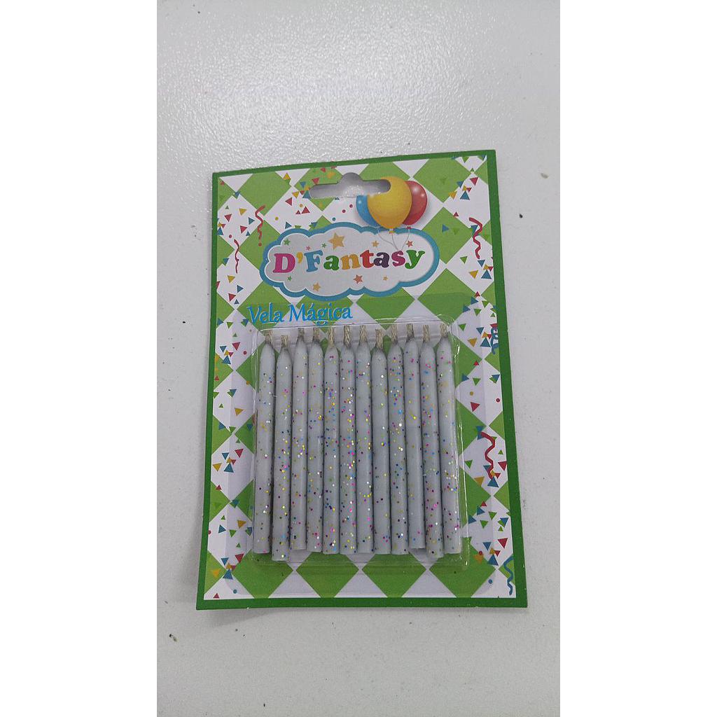 Vela Magica Escarchada x 12 Und 